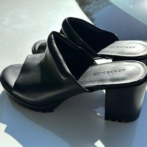 Aerosoles slide heels black brand new size 12